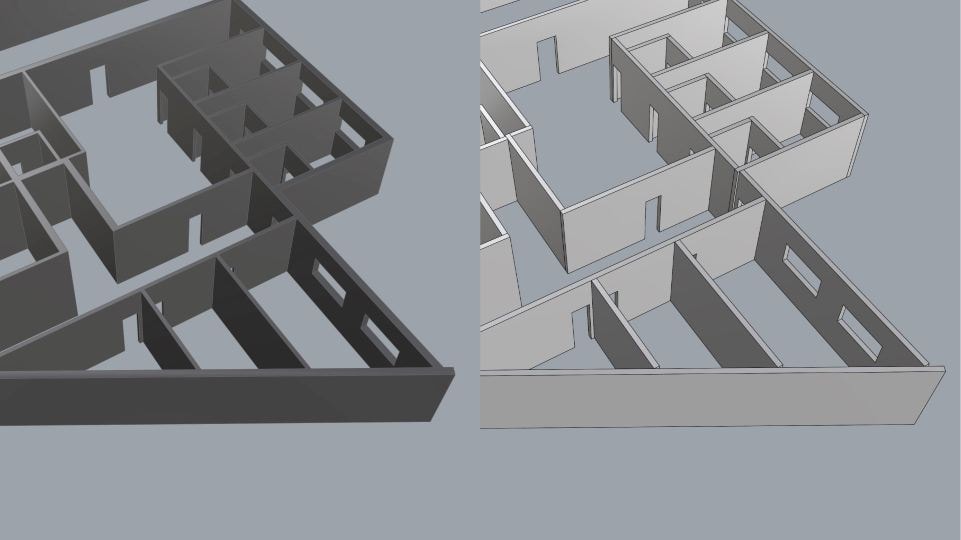Auto-regenerate walls based on material thickness