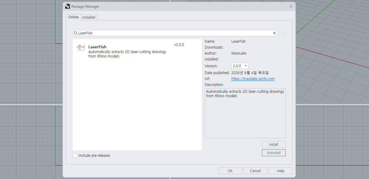 Search LaserFish and Install